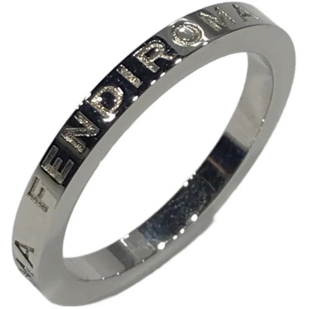 Fendi Roma Silver Metallic Engraved Band